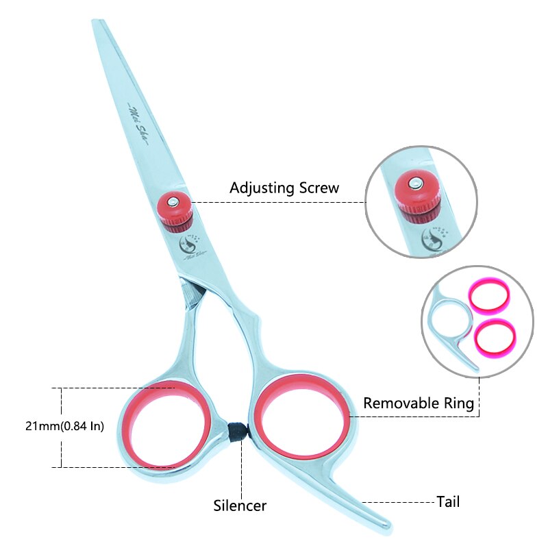 Meisha 6 inch Pet Grooming Scissors Dog Fur Clipper Straight Thinning Curved Shears Puppy Styling Tools B0001A
