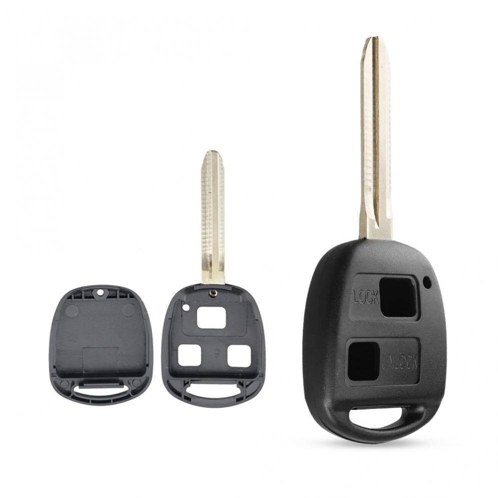 3 Buttons Car Auto Key Fob Case Shell Replacement Remote Cover Fit for Toyota Yaris