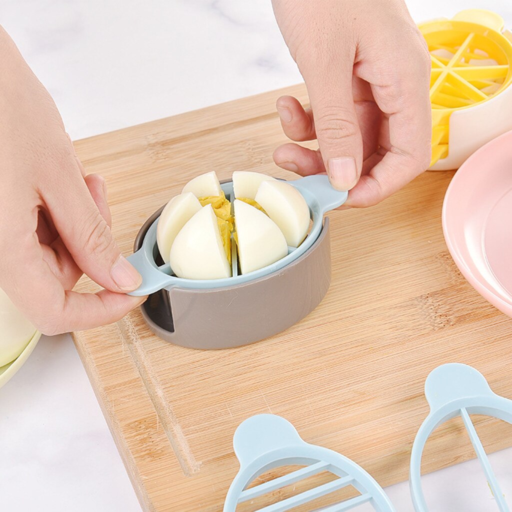 Verkoop 3in1 Koken Gereedschap Cut Multifunctionele Ei Slicer Cutter Mold Flower Edges Gereedschap Handig Ei Slice Split Apparaat