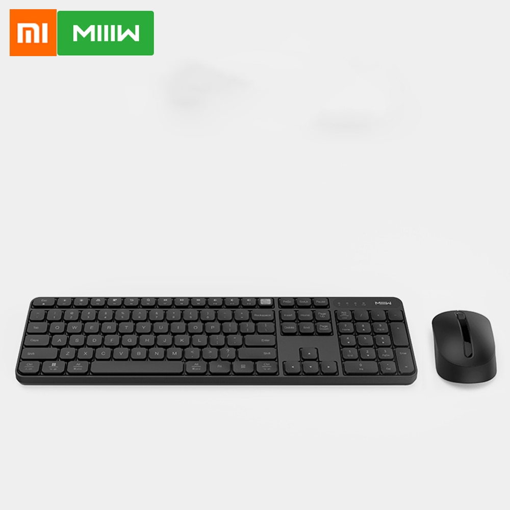 Teclado y ratón inalámbrico para oficina Xiaomi MIIIW, solo un control USB de 104 teclas, teclado inalámbrico Compatible con múltiples sistemas de 2,4 GHz