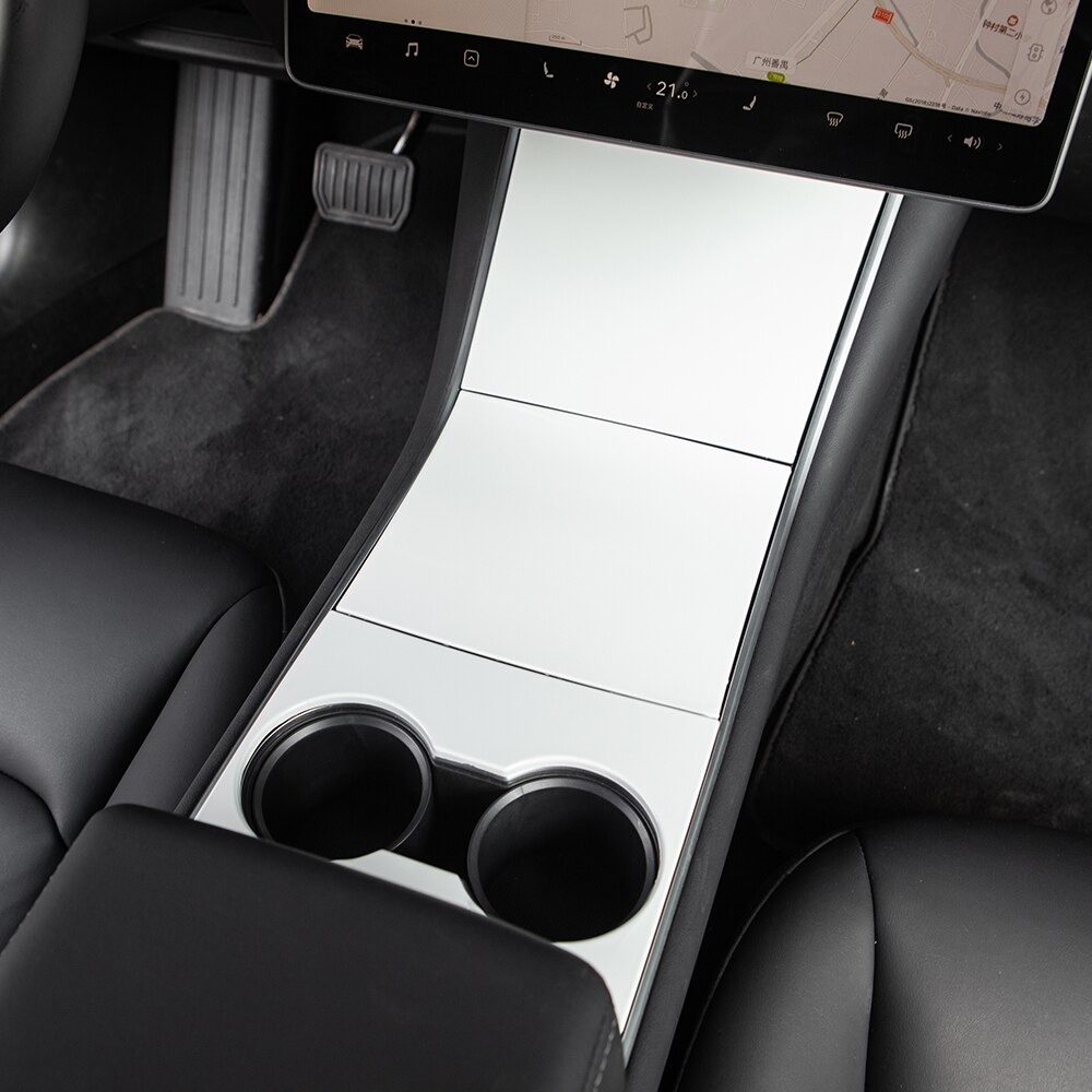 Heenvn Modely Model3 Beschermende Centrale Interieur Accessoires Voor Tesla Model 3 Carbon Fiber Abs Voor Tesla Model Y Auto Drie