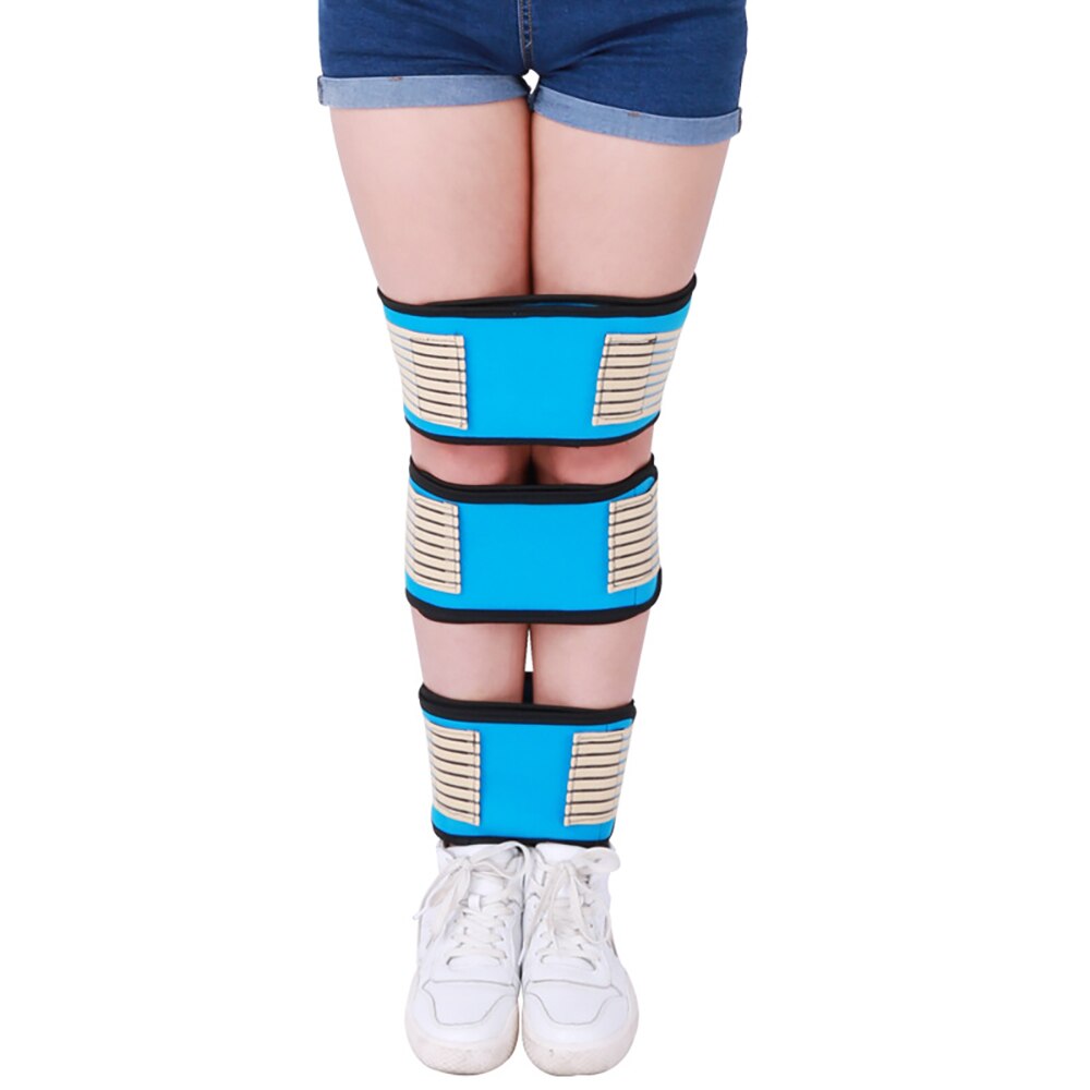 Bein Haltung Korrektur Bandage Beine Korrektor Atmungsaktive O/X-beine Korrektur Komfortable Gerade Bund Für Dame 3 Teile/satz: Blau