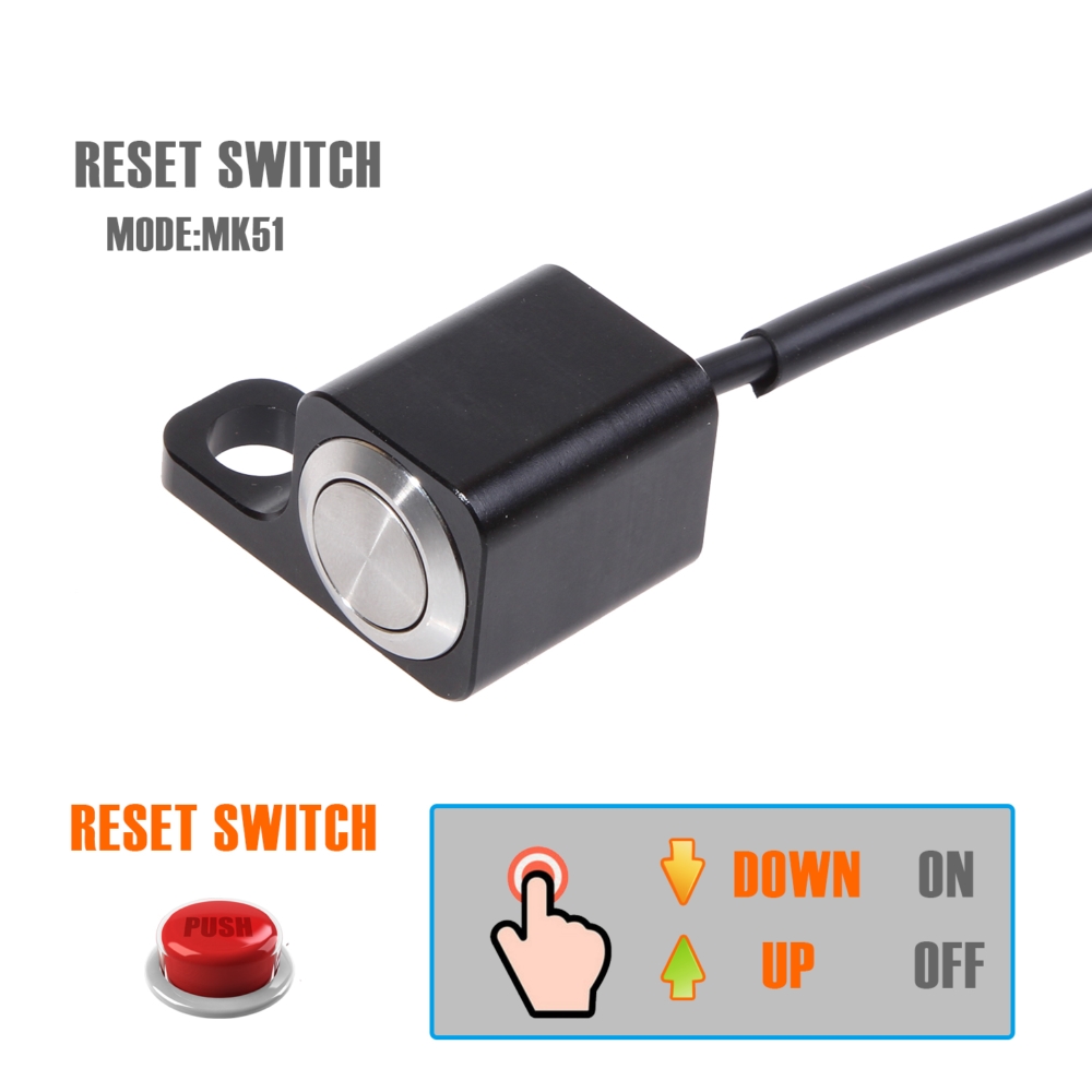 1pcs BOSMAA Motorcycle Rear View Mirror Bracket Handlebar Switches Headlight Fog For Sport Dirt Electric Bike Interrupteur Moto: MK51 Res Switch