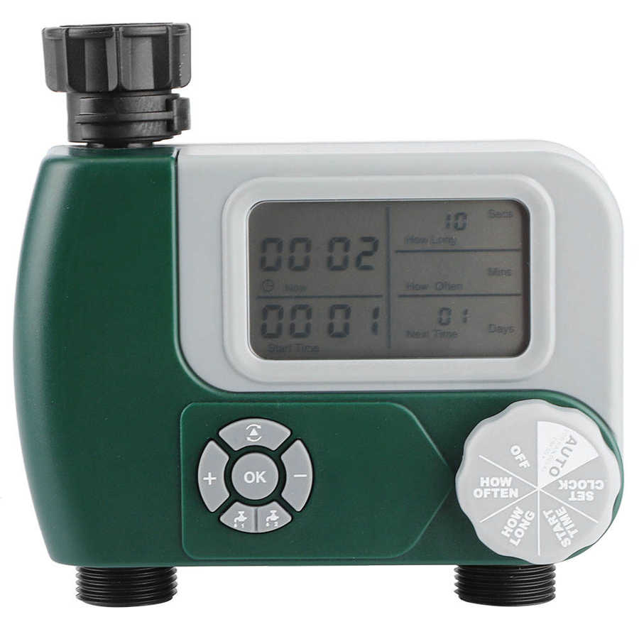 Watering Timer Uur Uur Dual‑outlet Timer Irrigatiesysteem Controller Intelligente Grote Display Watering Controller