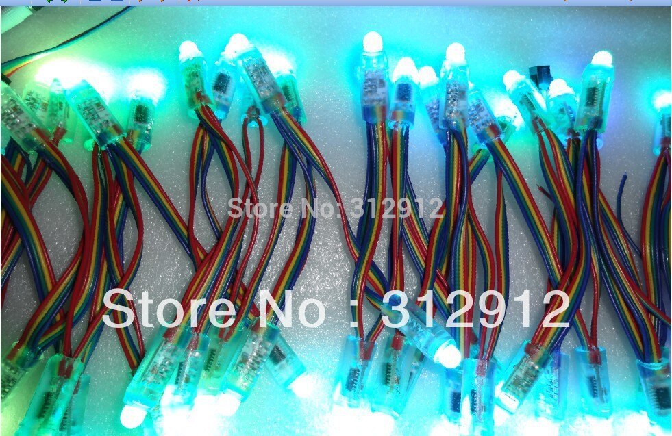 IP68 DC5V 12mm WS2801 PIXELMODUL, farben; 50 stück... – Grandado