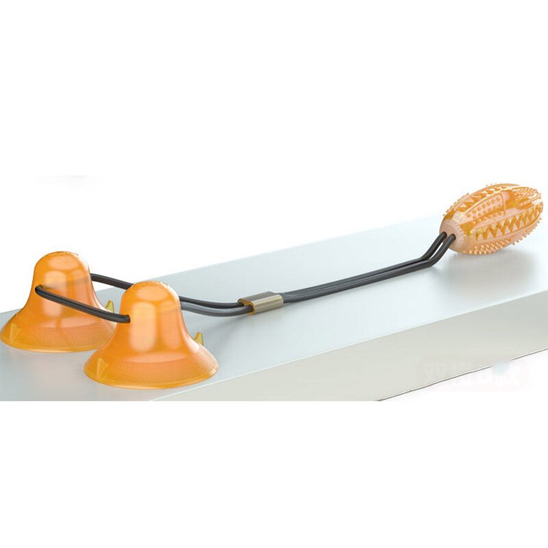 Silicon Pet Dog Toys Suction Cup Tug Dogs Chewing Push Ball Toy Pet Tooth Cleaning Dog Toothbrush for Puppy large Dog Biting Toy: D-1