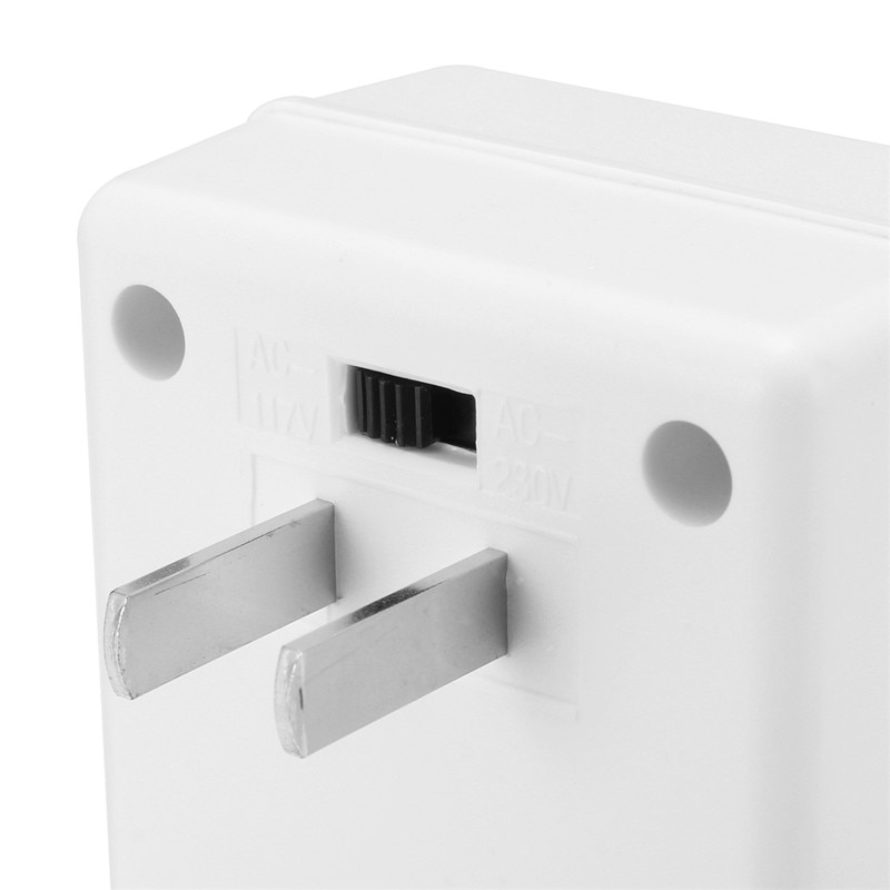 110/120V naar 220/240V Step-Up Down Voltage Converter Transformator Reizen Dual Channel Power converter Witte Travel