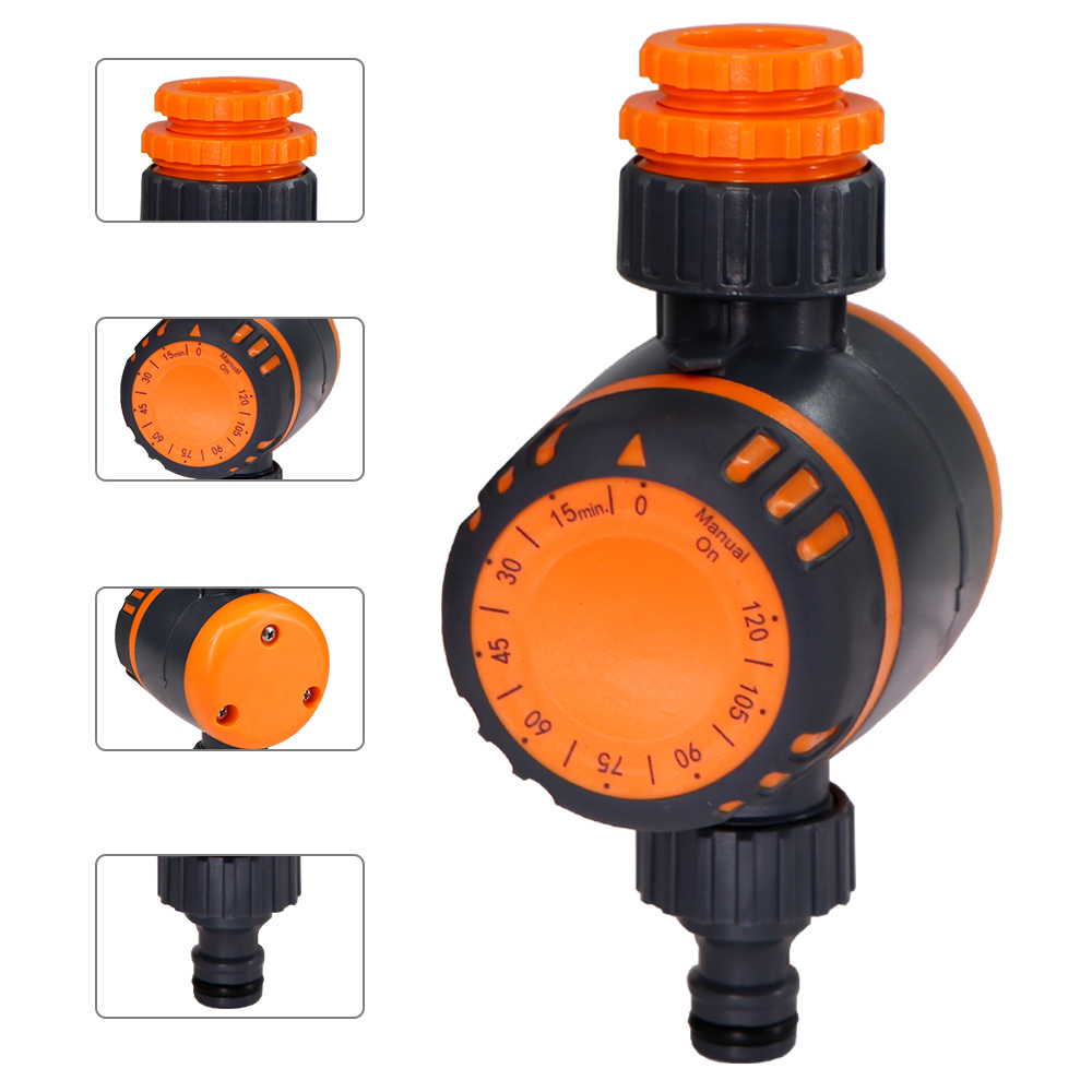 Garden Water Timer Intelligent Mechanical Irrigation Automatic Controller for Greenhouse Faucet Hose 120min Sprinkler System