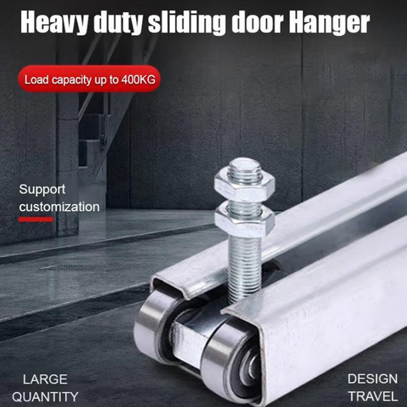 Barn Door Rollers 4 Wheel Trolley Assembly Roller Heavy Duty Sliding Door Hanger Ceiling Mount Barn Door Hardware for Wardrobe