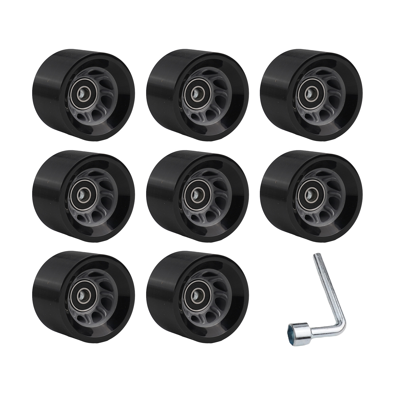 8Pcs 82A/90A/92A/95A Roller Skate Wheels For Double-Row Roller Skates Quad Skateboard Roller Skate Wheels Accessories: Red