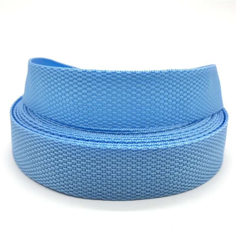 5 yards 1 "  (25mm)  nylonband polypropen pp band band band rem hundhalsband sele utomhus ryggsäck väska delar: Himmelsblå