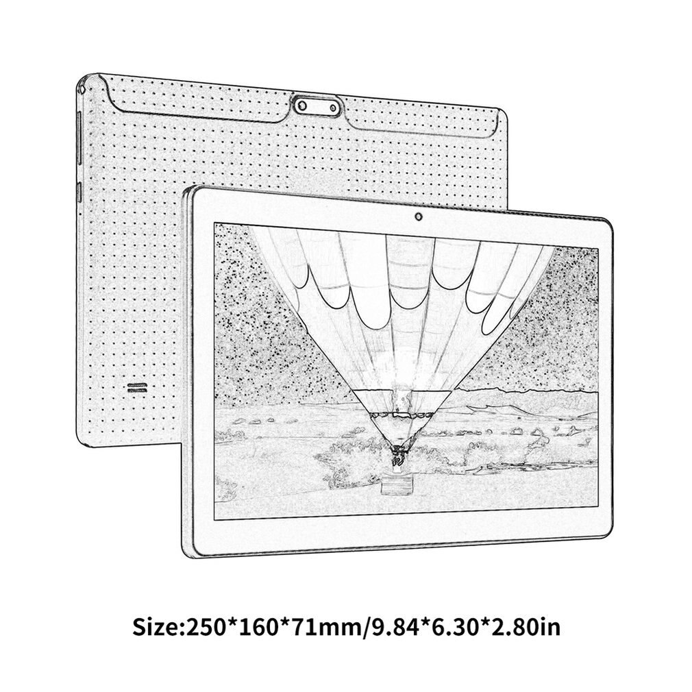 10.1 Inch Tablet 3G Computer Ips Hd Scherm Draadloze Wifi Geheugen 1 + 16Gb Gps Android Systeem Gps android Tablet