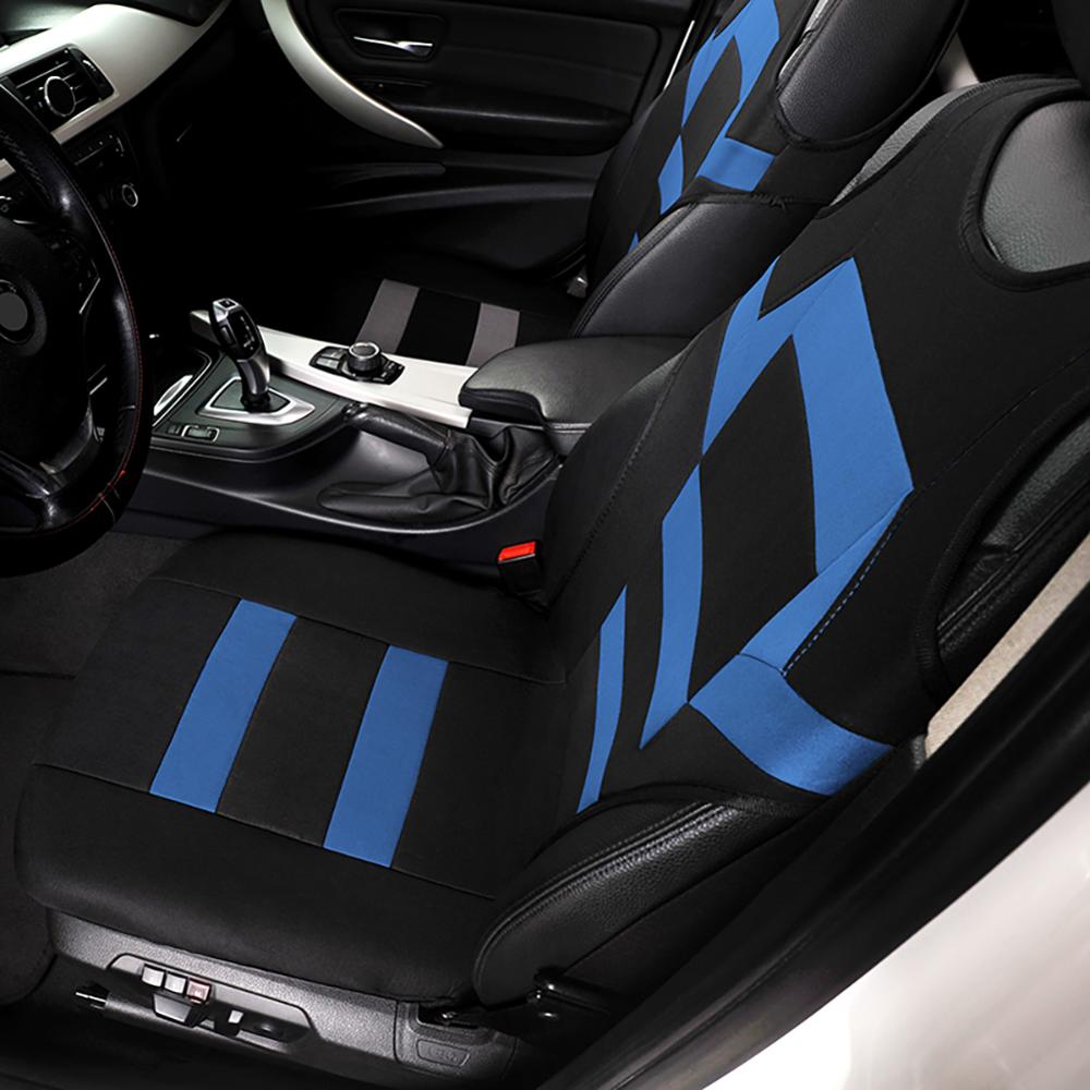 Fundas universales para asiento de coche, accesorios interiores de esponja de malla de Cubiertas de asiento delantero, de camiseta para coche/camión/furgoneta 4 Uds.