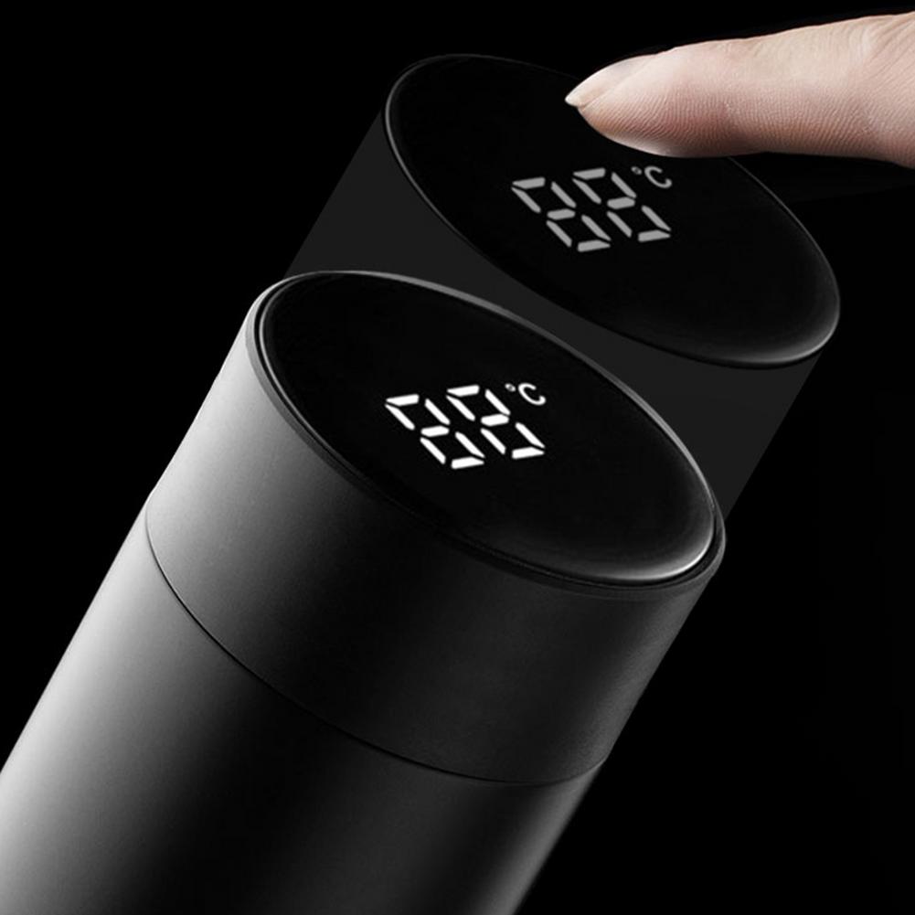 Botella de agua vaso al vacío inteligente, acero inoxidable, pantalla táctil LCD, medidor inteligente de temperatura, termo