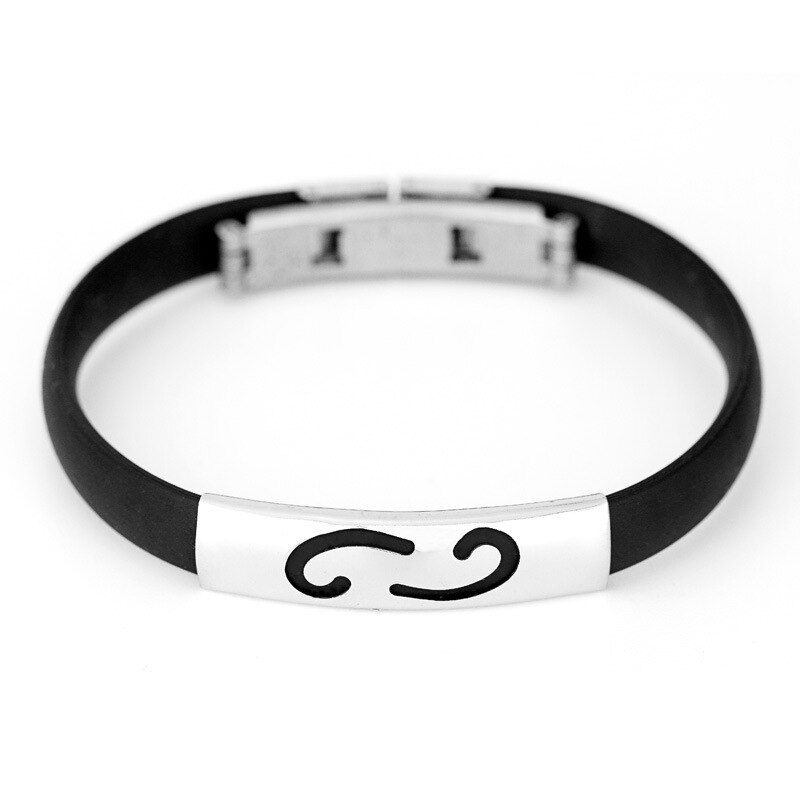 Regalo di compleanno Semplice Segni Dello Zodiaco Ariete Leo Braccialetto Costellazioni Fascino Degli Uomini Dei Braccialetti Virgo Pesci Del Pendente Donne Dropshiping: Cancer