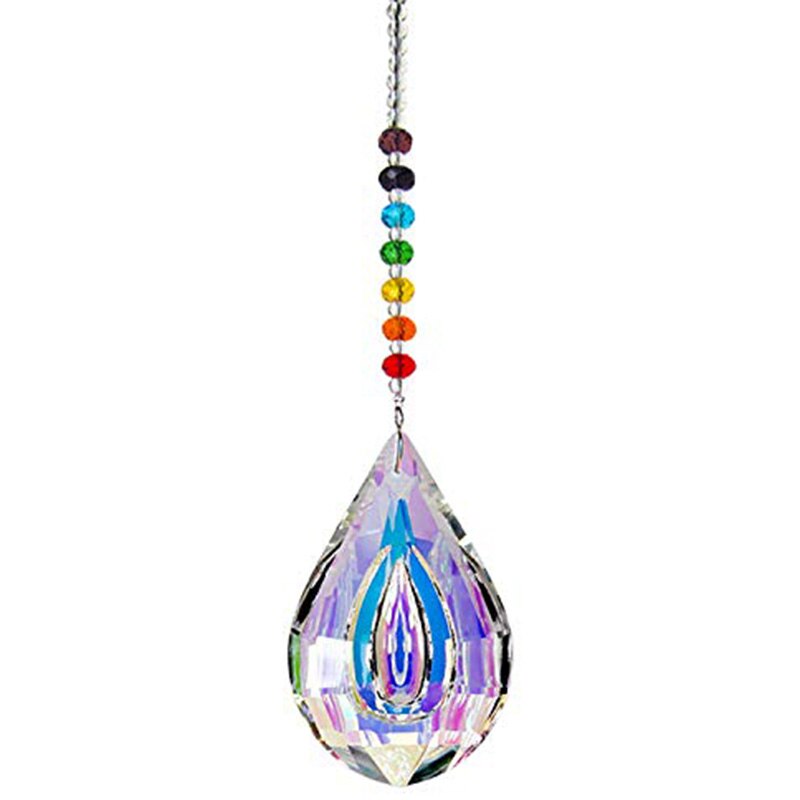 Atrapasueños de Feng Shui, cristales de ventana, gran gota de prisma, decoración del hogar: Default Title