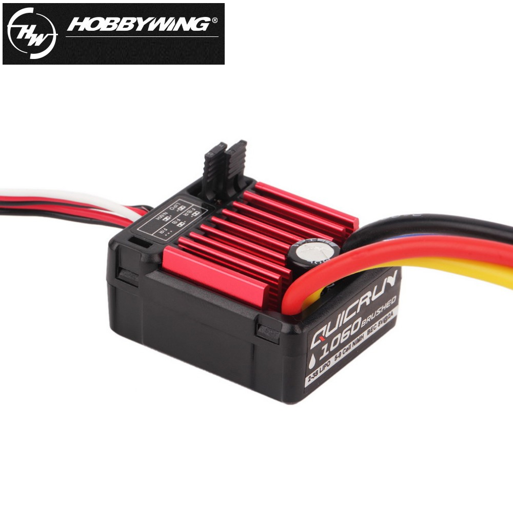 HobbyWing QuicRun 1060 ESC contrôleur de vitesse électronique brossé 60A ESC pour voiture RC 1:10 étanche pour voiture RC