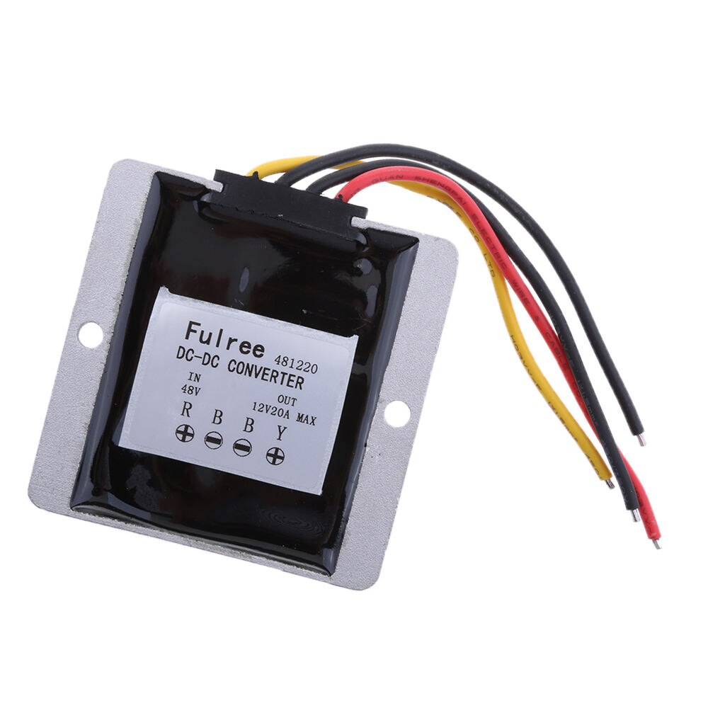 48V to 12V 25A 300W Voltage Reducer DC Converter 20-60V to 12V 20A DC Buck Converter