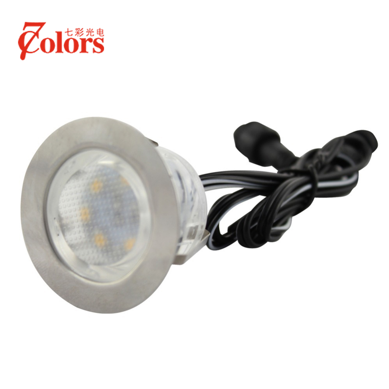 Edelstahl 1 Watt DC12V LED Deck Lampen IP67 SMD2835 FÜHRTE Garten Beleuchtung Terrasse Dekoration Inground Licht Montiert einfüGen
