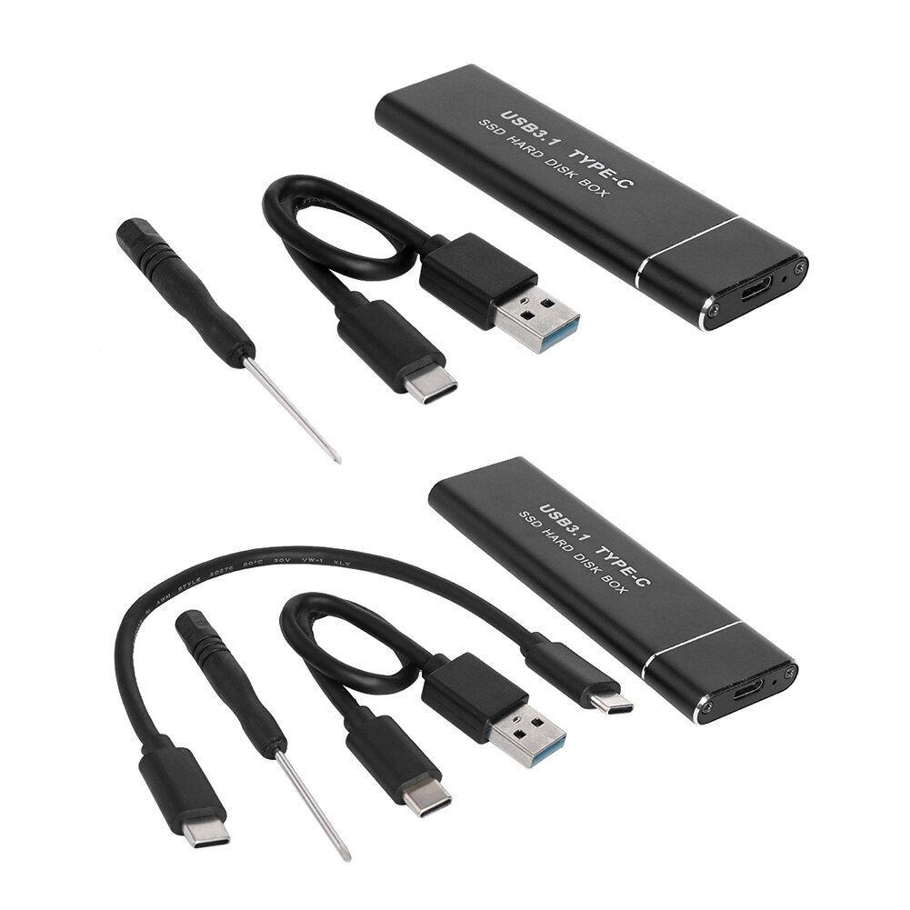 Carcasa de disco de estado sólido para PC, adaptador de 10gbps USB3.1 tipo C a M.2 NVMe SSD M.2 NVME PCIe a USB3.1 GEN2 M Key