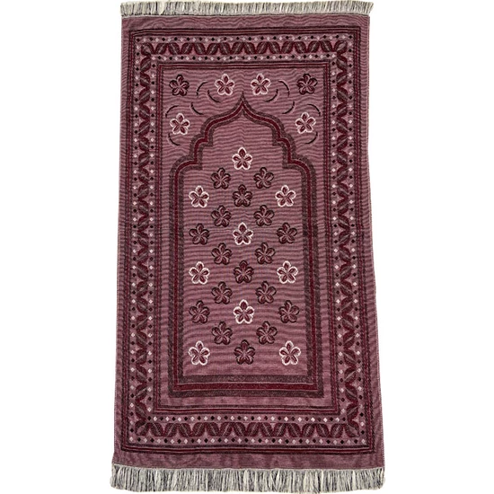 Zemzemm Economic Cotton Prayer Mat Green, Azan Muslim Prayer, Worship, Energy, , Carpet, turkey Fast ,: Lilac