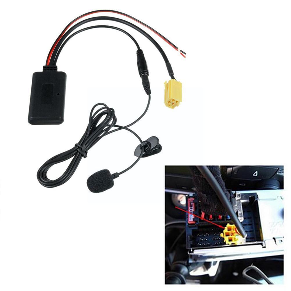Car Bluetooth 5.0 Module Cable AUX Adapter For Smart Fortwo 451 Roadster Grundig Radio CD 8 Pins MINI ISO Connector Plug