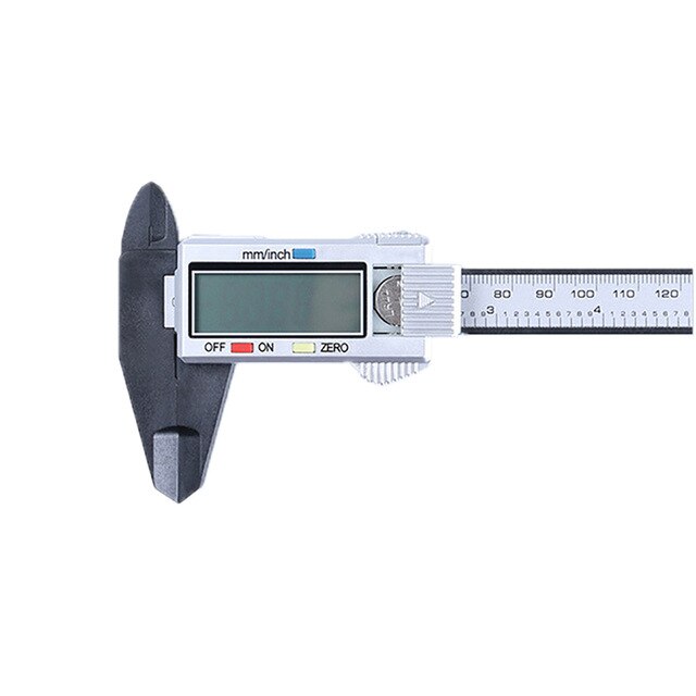 High precision electronic digital display Vernier caliper 0-150mm plastic measuring tool inner diameter outer gauge ruler: GY