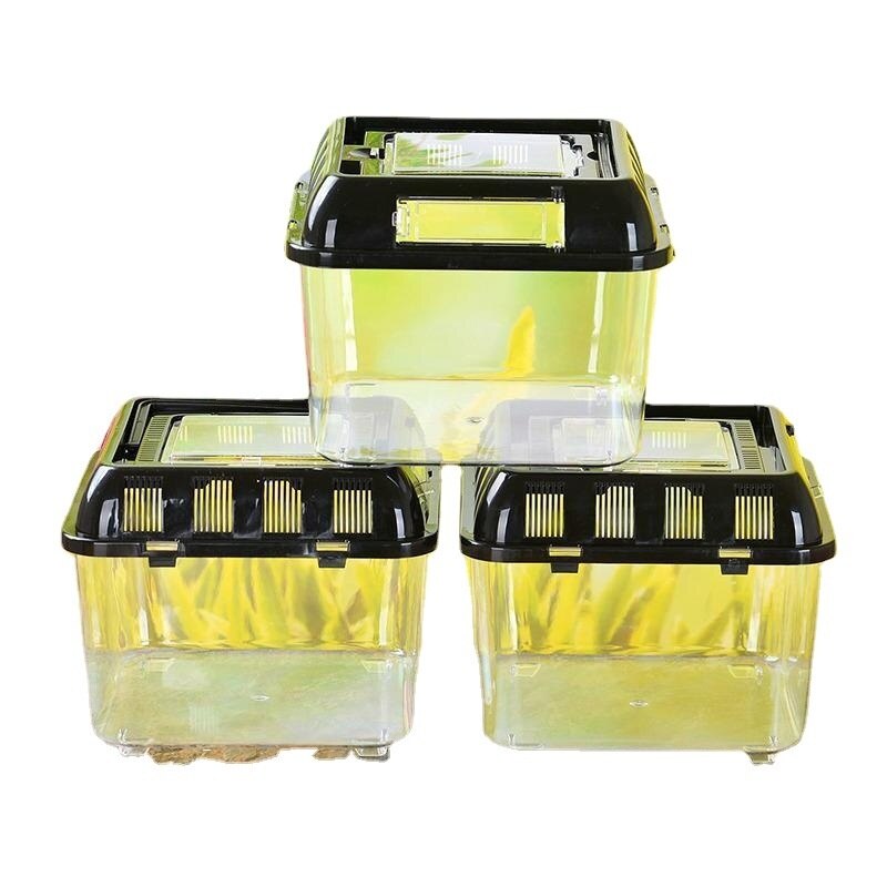 Portable Plastic Large And Medium Aquarium Fish Tank Goldfish Tank Closed Turtle Tank Pet Box Turtle Box Feeding Box Fish Box