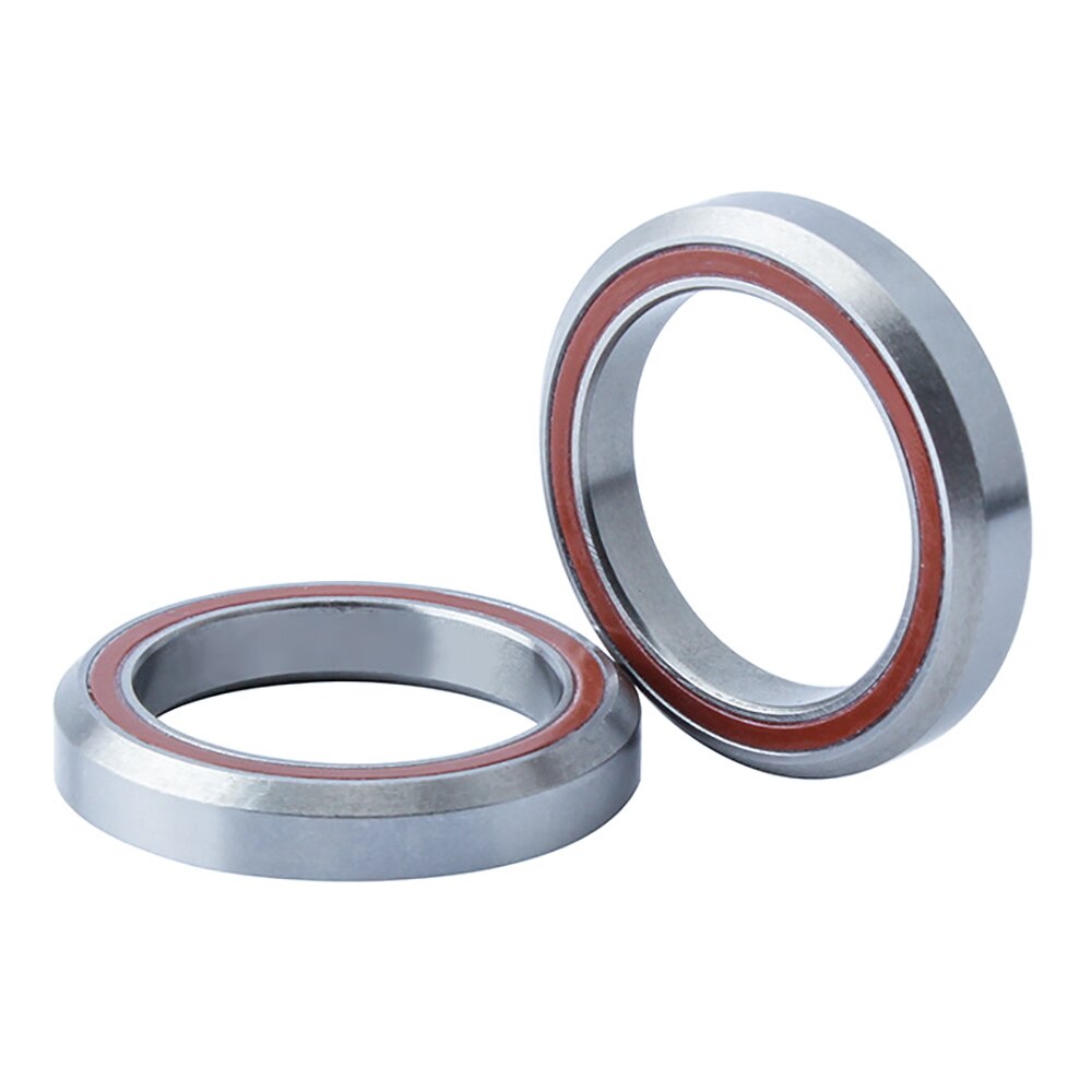 Jessica ?US Stock 34/44/44-55/44-56 mm 1-1/8 gewindelose doppelt versiegelte MTB-Kugellager, leichtes Headset, passend für Mountainbike, Rennrad, Sternmutter obere Kappe (44-56 mm, rot