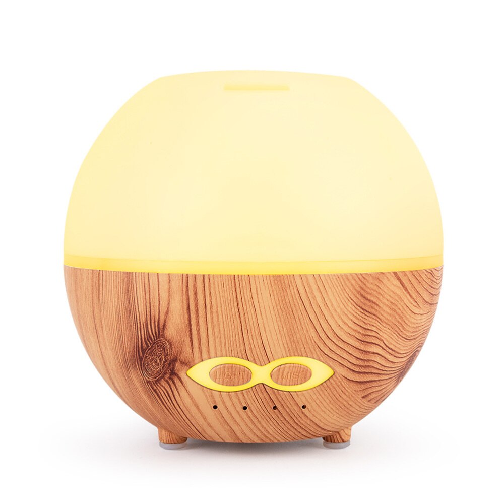 1pc Essential Oil Diffuser 400ML Humidifier Electric Aroma Diffuser with US Plug (Light Wood Grain)