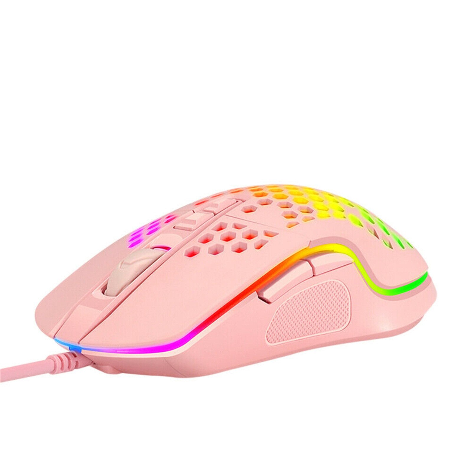 Gaming Mice Mouse 6400 DPI USB RGB Flowing Backlit Light Wired Laptop Compute USB Photoelectric PC Mice Luminous Mouse Colorful: PK
