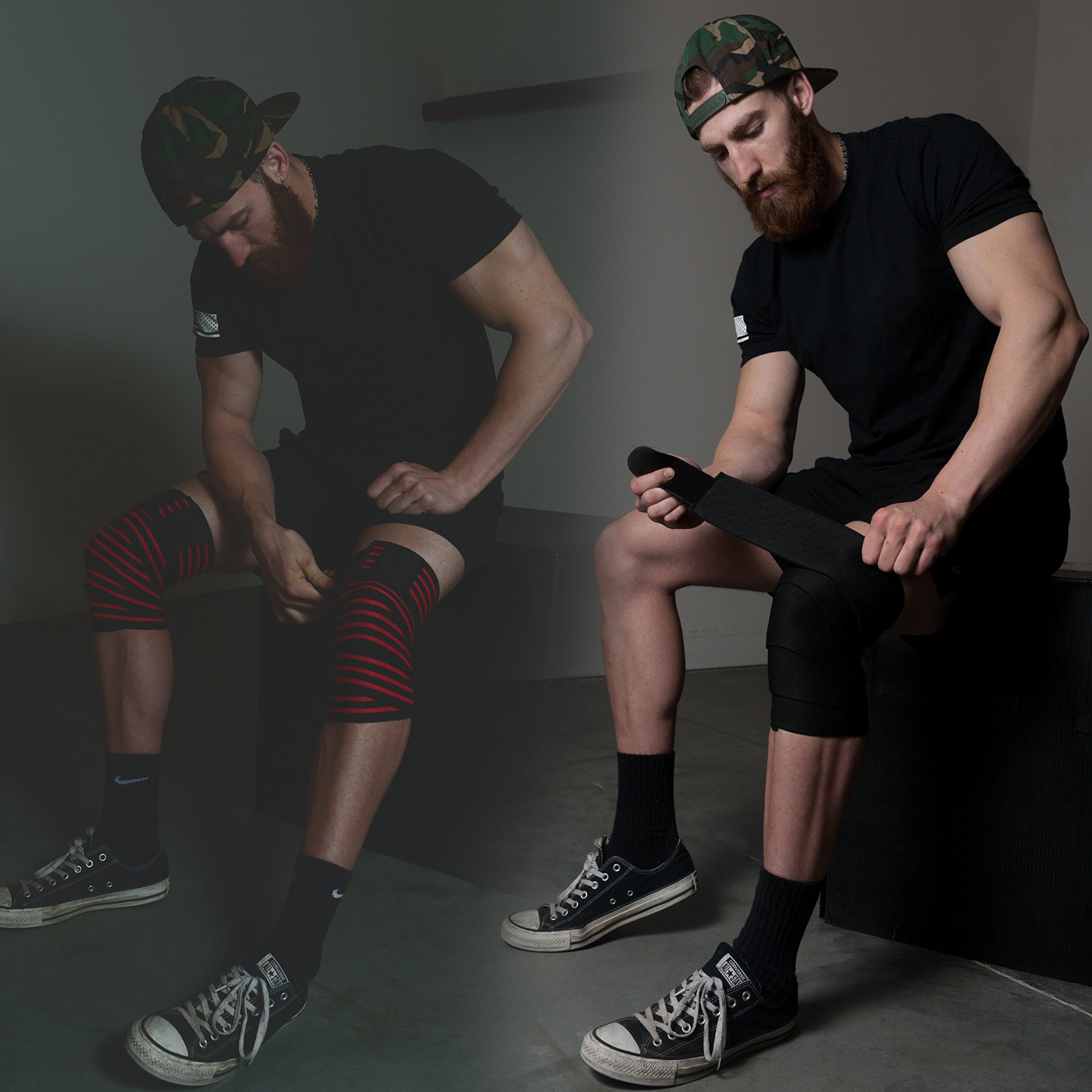 Weight Lifting Knee Wraps Support for Squatting Powerlifting Knee Straps Sleeves Cross Training Sport Protection