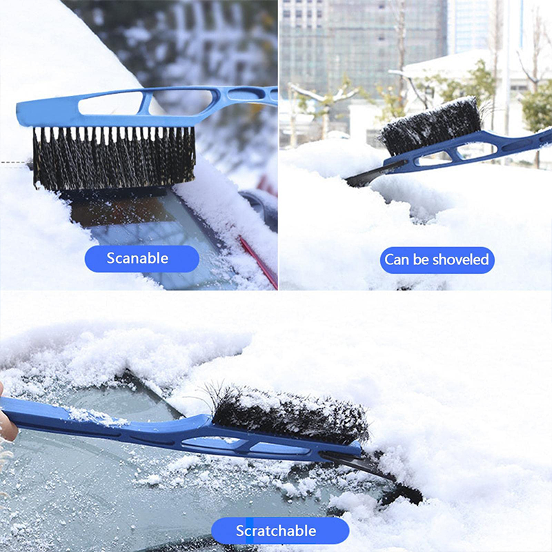 Pala De nieve para coche, un raspador De hielo De doble propósito que no daña el cepillo De nieve del coche, descongelación, utilizado para glaseado