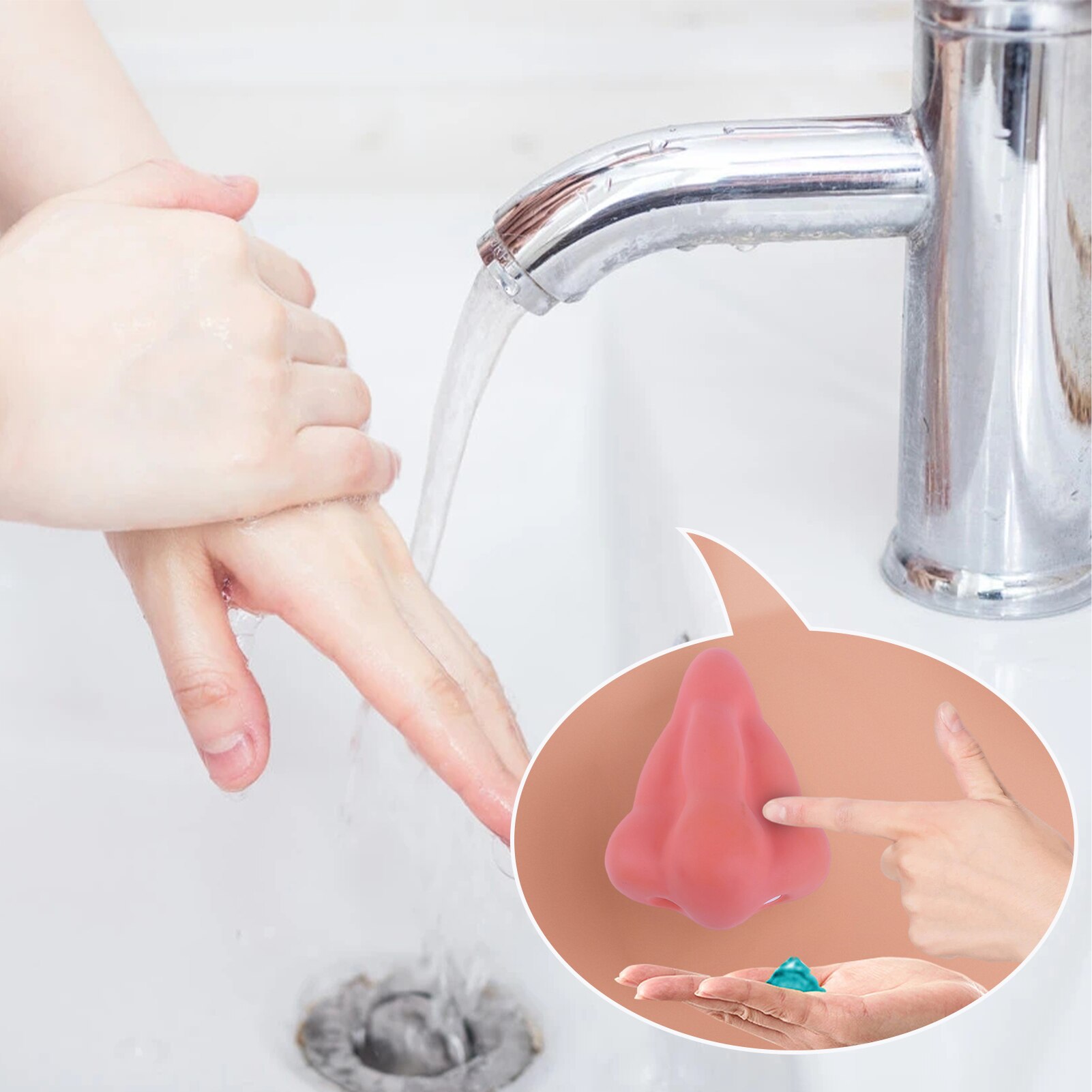 Duży nos mydło w płynie maszyna nos przyssawka prysznic dozownik robić żelu strąk prysznic akcesoria łazienkowe