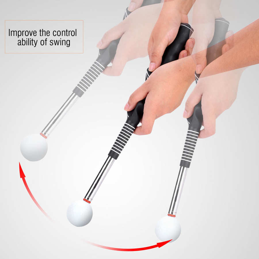 Swing Trainer Aid for Improved Rhythm Flexibility Tempo and Strength Swing Grip Trainer Warm Up Training Aid Telescopic Club for
