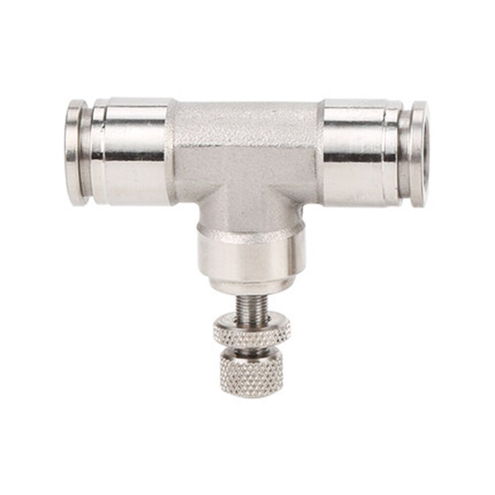 SA pneumatic connector 304 stainless steel air connector hose 4/6/8/10/12mm flow adjustment throttle valve quick plug connector