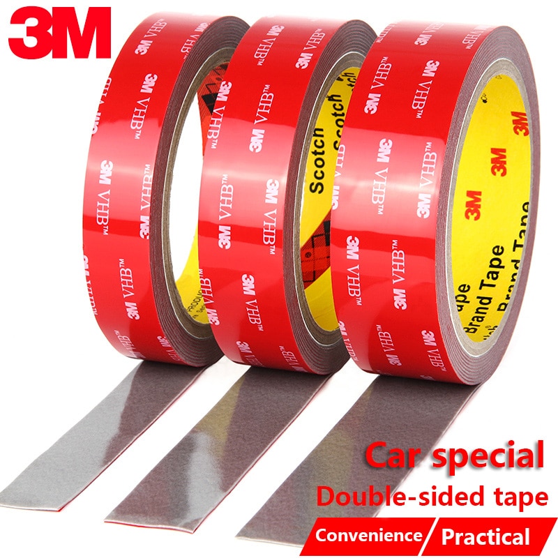 3Meters/Roll Car Double-Sided Adhesive Tape 3M VHB Strong Fixed Foam Non-Marking Tape For Car Width 6 8 10 12 15 20 30 40 50mm