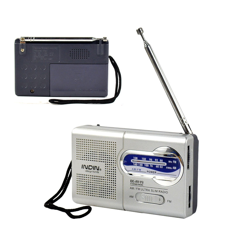 BC-R119 draagbare mini pocket digitale am fm radio