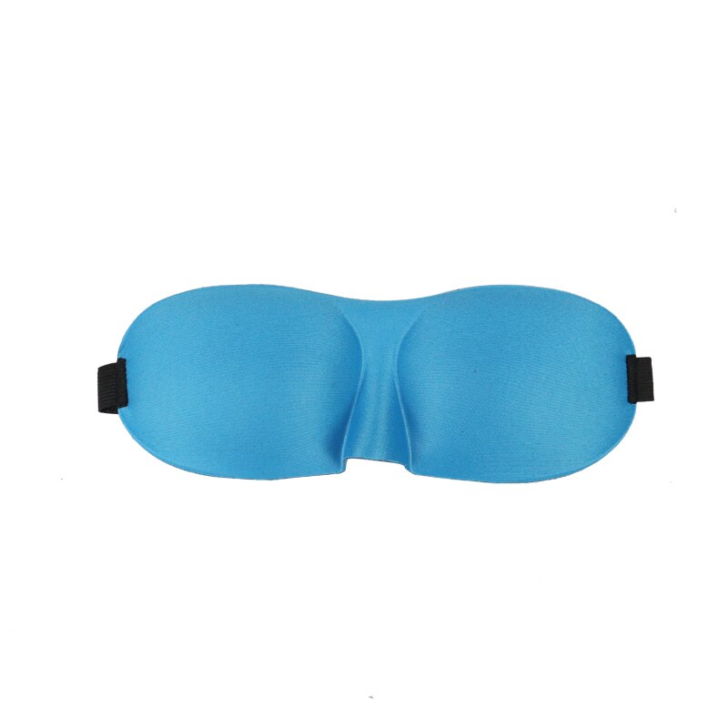 1Pc Slaapmasker Slapen Blinddoek Soft Eye Mask Eye Cover Masker Ooglapje Cover Travel Relax Cover Blindfold eye Care Tool: Type 2 3D Blue
