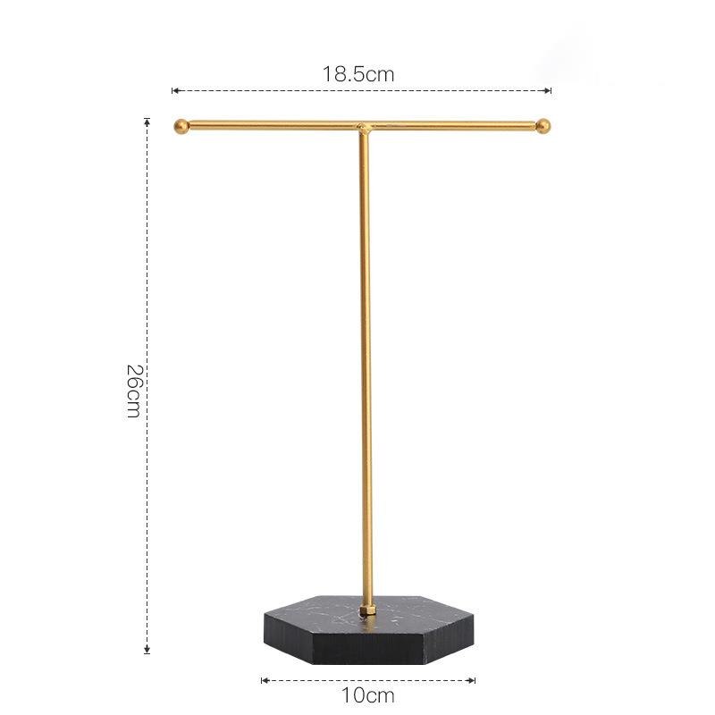 24/44/66 otwory stojak biżuteria Organizer do ekspozycji kolczyki wisiorki bransoletki stojak na biżuterię z drewnianą podstawą kolczyki stojak do przechowywania: B-Black