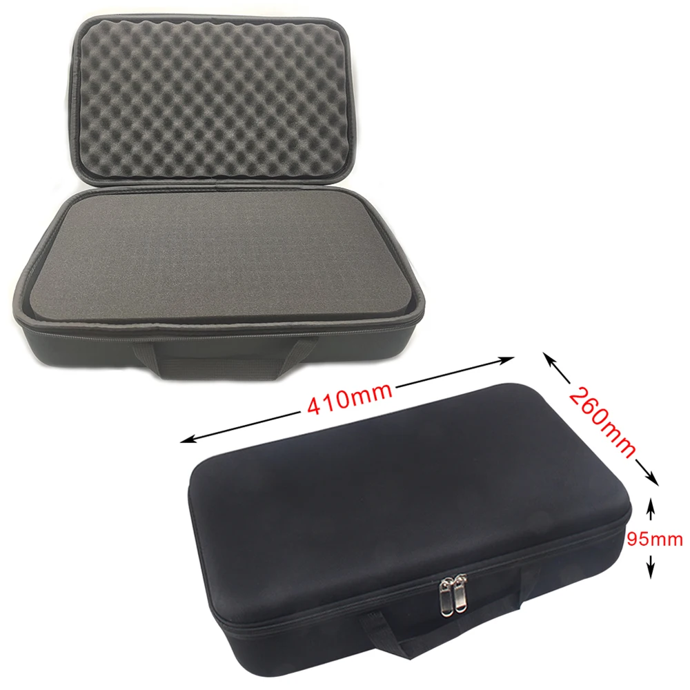 Foam Storage Bag Camera Lens Shockproof Box Travel Tool Box Outdoor EVA Zipper Fishing Case Electric Tools Accessories: black