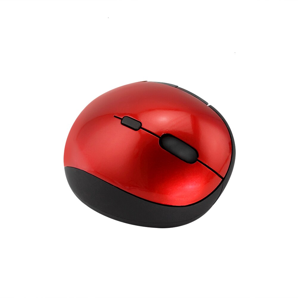 Mini mão pequena mause do computador 5d do usb de dpi com a almofada do rato 2.4g sem fio ergonômico rato vertical ótico dos ratos do jogo 800/1200/1600: Only Red Mouse