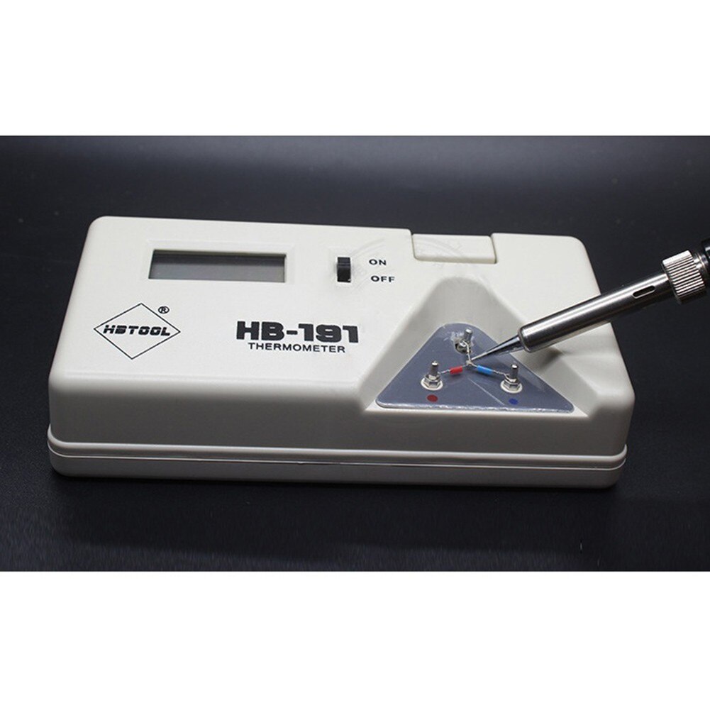 191 Soldering Iron Tip Thermometer Tester LCD Digital Display Senor Tip Soldering Iron Temperature Tester Parts For Welding Iron