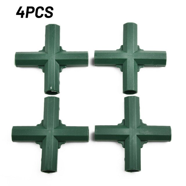 Green Connector Greenhouse Joints Outdoor Plastic Pole Structure Accessories: D