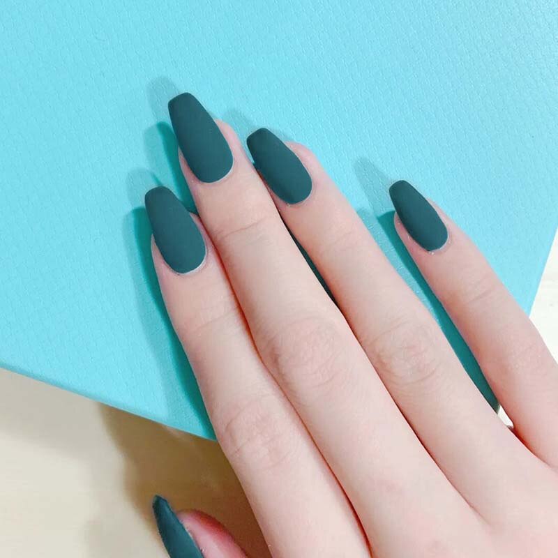 24 pièces/ensemble Dollar signe faux ongles détachable blanc pointu faux ongles décoration Nail Art outils presse sur faux ongles avec de la colle: JP820-Y22-B1