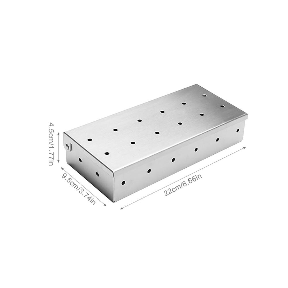 Wood Chips BBQ Smoker Box for Indoor Outdoor Charcoal Gas Barbecue Grill Meat Infused Smoke Flavor Accessories Smoker Box