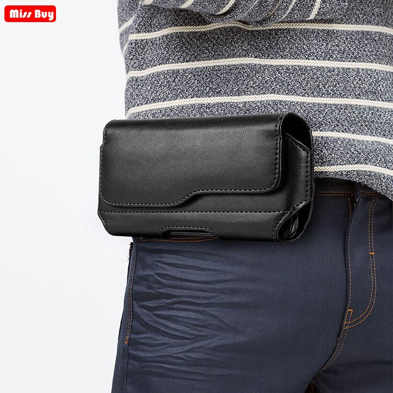 Funda de teléfono Universal para Xiaomi mi A1 A2 A3 Lite mi 8 9 SE mi 8 lite mi 8 explorador mi 6 Funda de cuero funda de Clip para cinturón