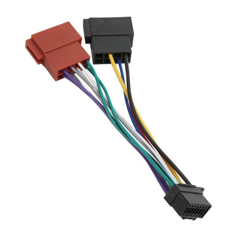 Radio ISO Harness Connector Good Performance ABS ISO Radio Harness Adapter for Stereo Replacement for Sony JVC