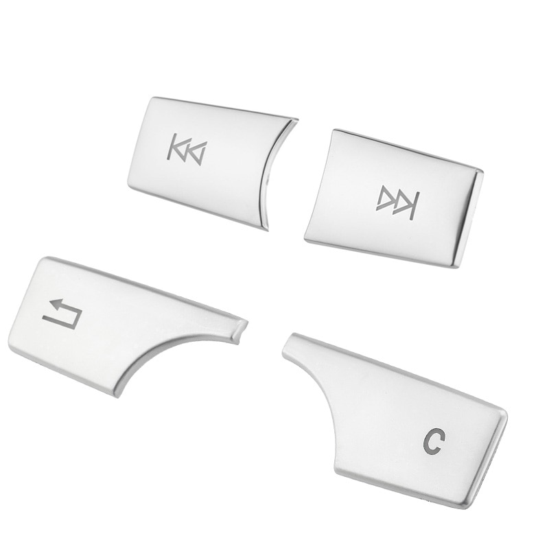 Pegatinas de cubierta de botones de volumen Multimedia para coche, embellecedor para Mercedes Benz clase C W204 GLK X204 E clase W212 2007