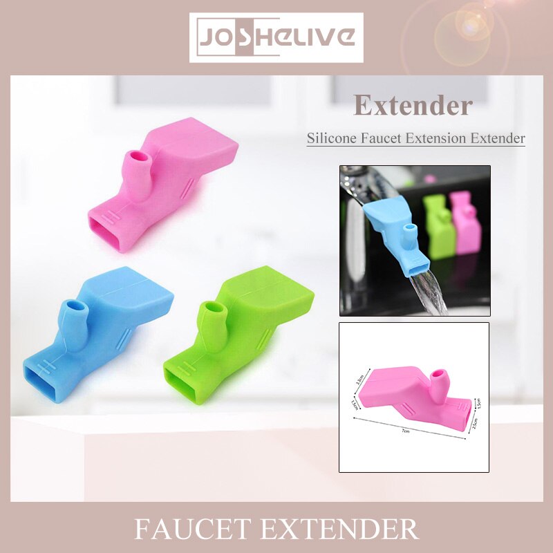 Sink Nozzle Faucet Extender Rubber Elastic Water Tap Extension Kitchen Faucet Accessories For Children Kid Hand Washing Bathroom